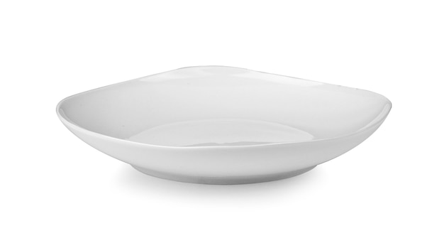 White plate isolated  