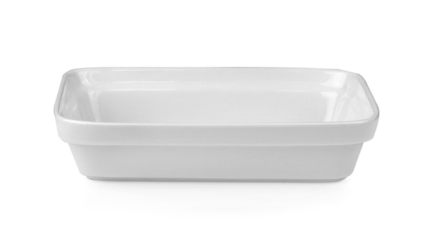 White plate isolated  