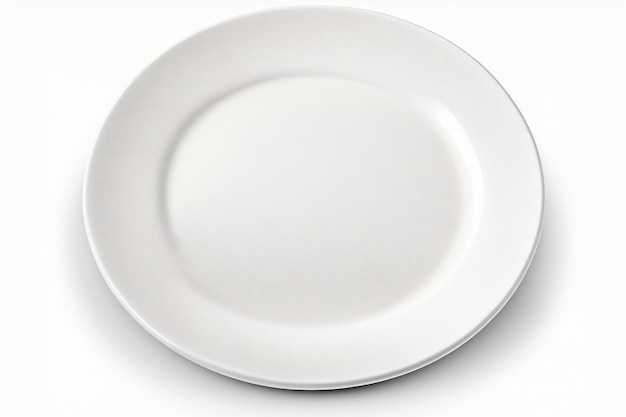 A white plate with the word " i " on it