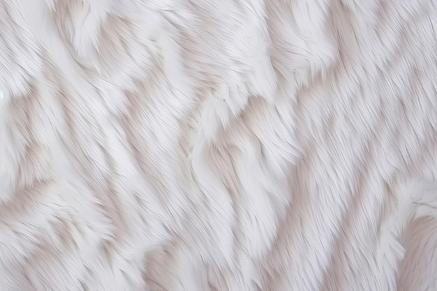 White Plush Fabric Texture Background with Soft Warm Material Pattern