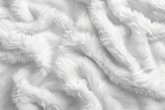 ホワイト プレッシュ フリース テクスチャーの背景 柔らかい暖かい素材の背景パターン
