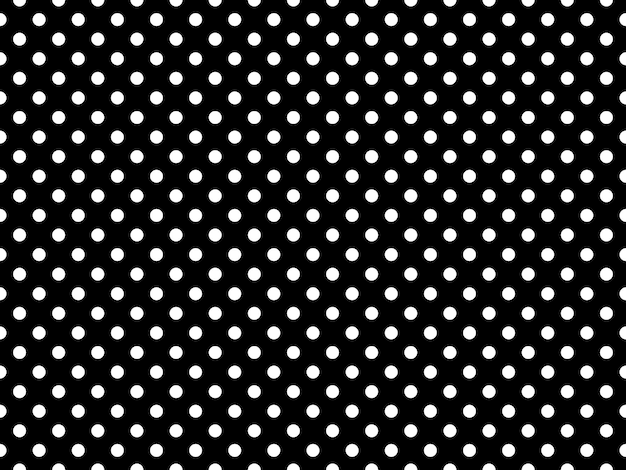 Photo white polka dots over black background