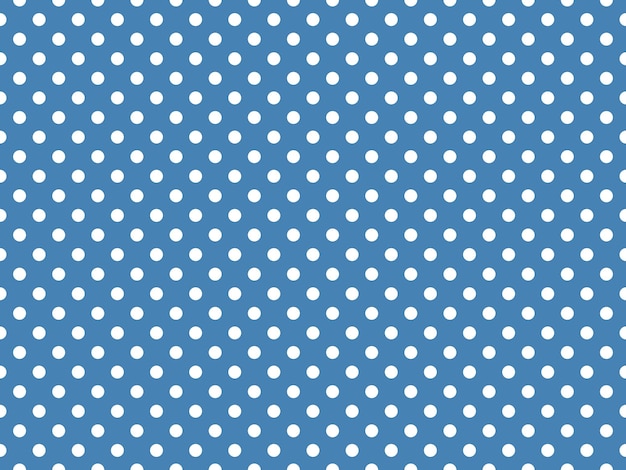 White polka dots over steel blue background