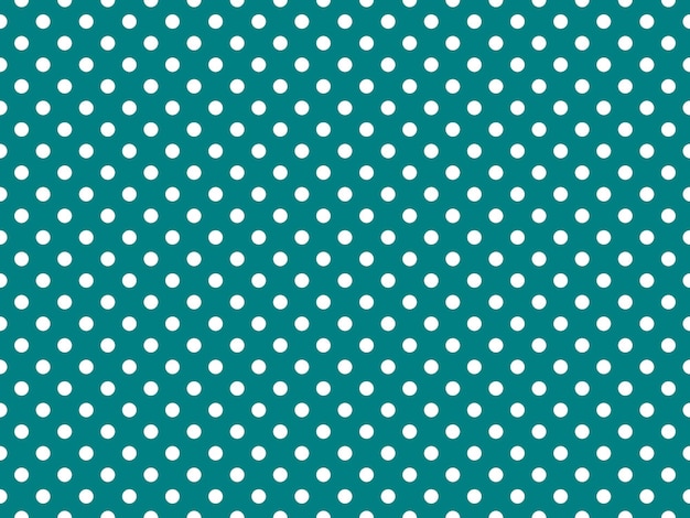 Photo white polka dots over teal background