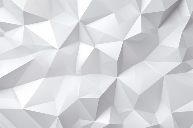 a white polygonal surface