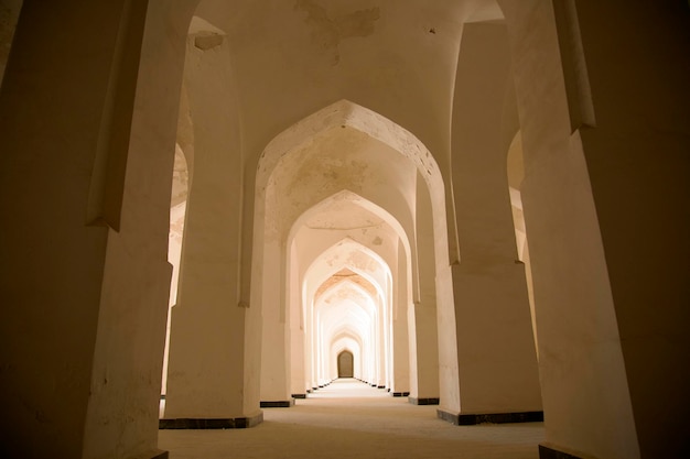 The white portico in a Friday mosque