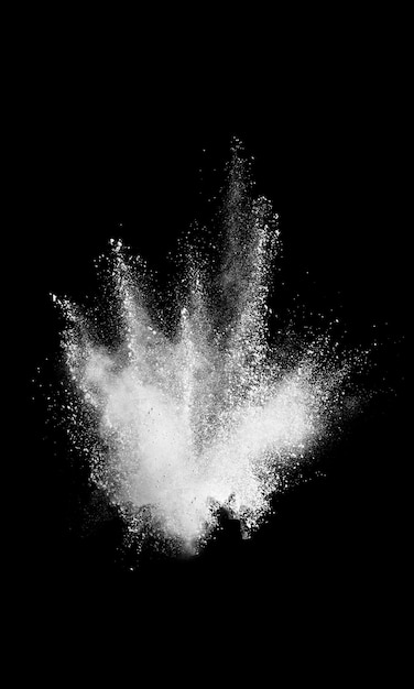 white powder explosion