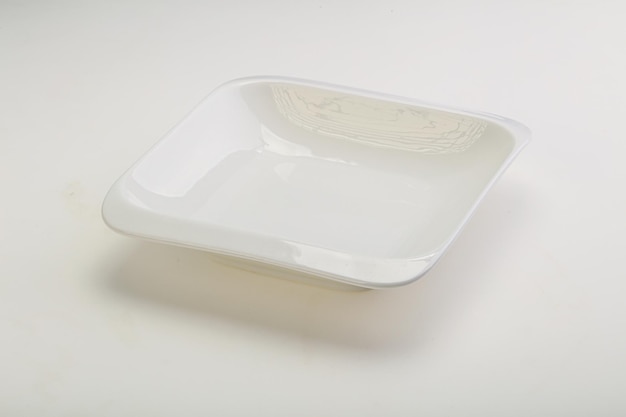 White proclean plate for serving