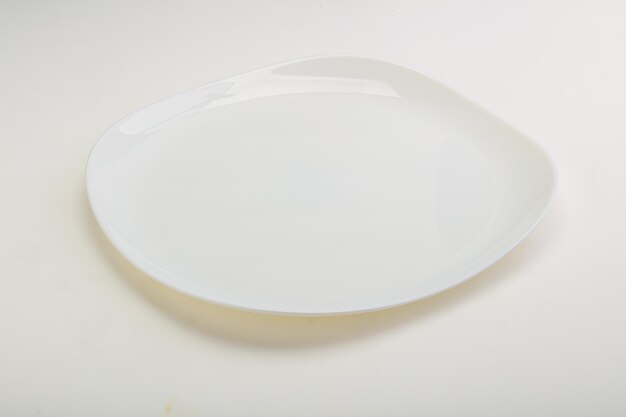 White proclean plate for serving