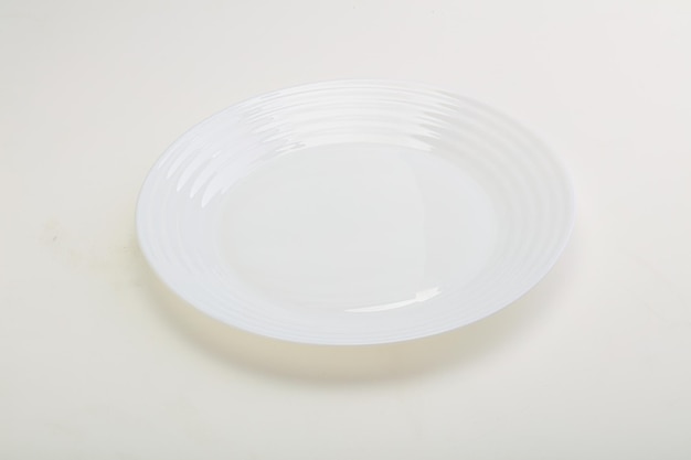 White proclean plate for serving