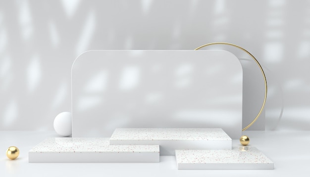 White product display background