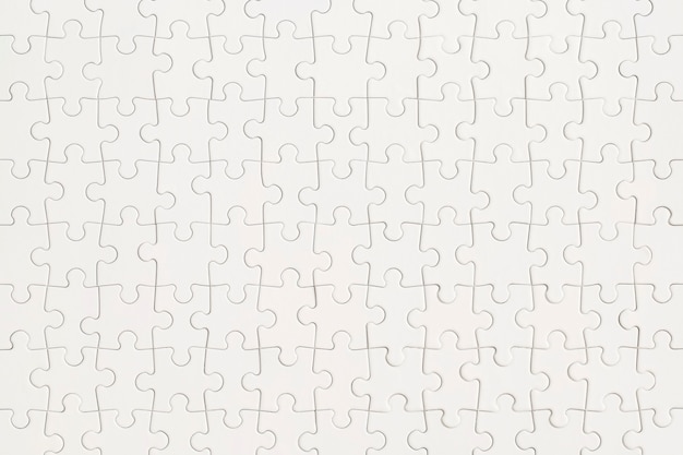 Foto sfondo bianco modello puzzle