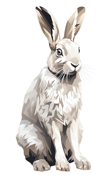 a white rabbit with long whiskers