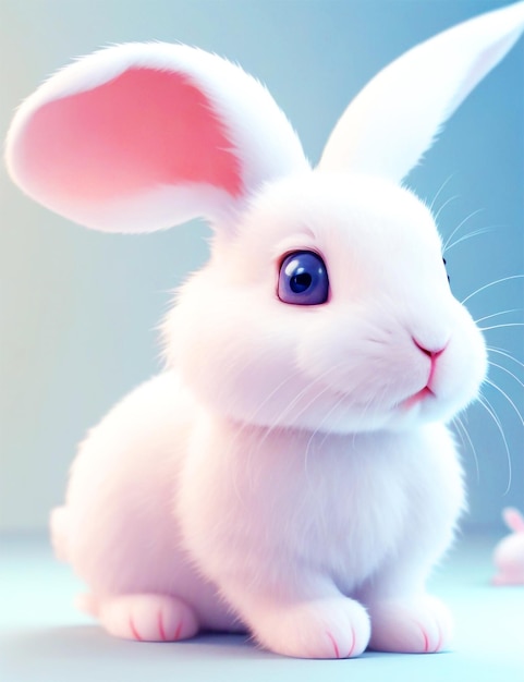 A white rabbit