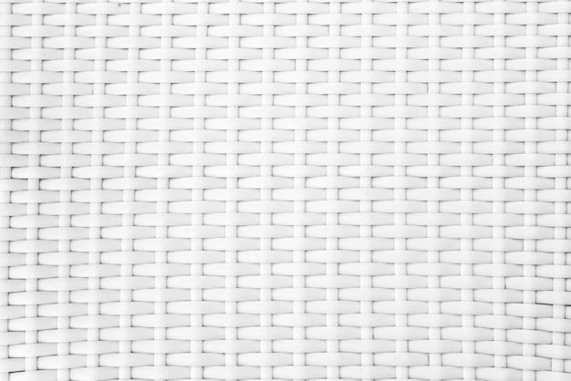 White rattan texture White background