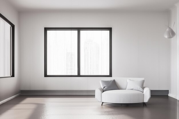 White realistic interior background jpg