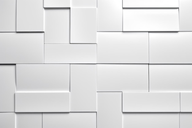 White rectangle mosaic tiles texture background
