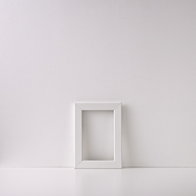 White rectangular frame