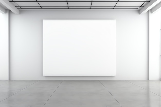 Photo a white rectangular object on a wall