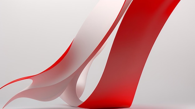 White and red 3d gradient background