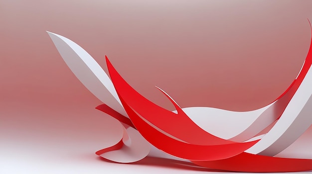 White and red 3d gradient background