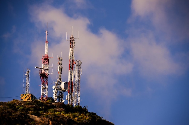 White and Red Antennas