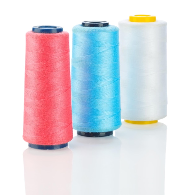 White red and blue thread