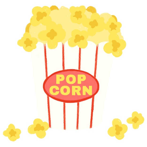 white and red striped paper popcorn bag transparent png