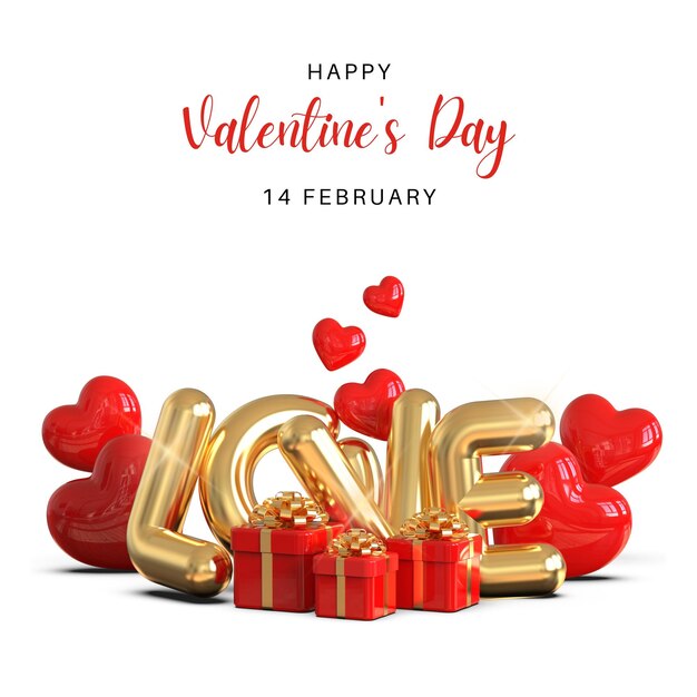 Photo white and red valentine day instagram post