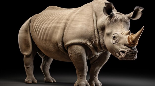 Белый носорог Ceratotherium simum Квадратный носорог