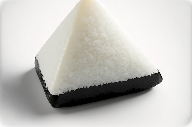 White rice is shaped into triangular or cylindrical shapes and frequently wrapped in nori to create onigiri also known as omusubi nigirimeshi or rice balls