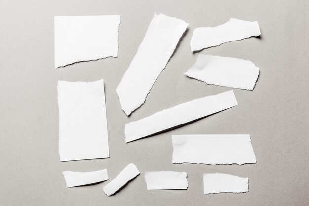 Photo white ripped paper