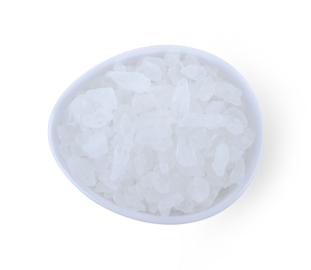 White Rock Sugar isolated on white