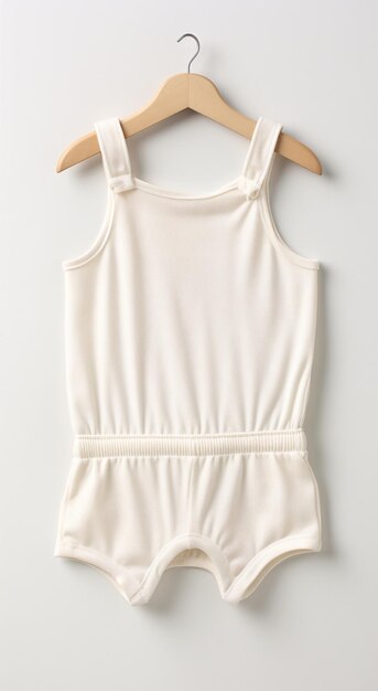 Photo a white romper on a swinger