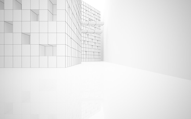 A white room with a lot of windows and a white wall.