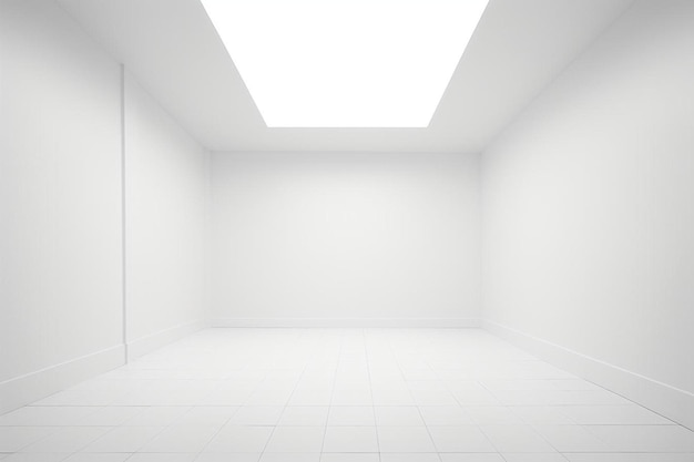 Photo a white room with a skylight that is on the ceiling