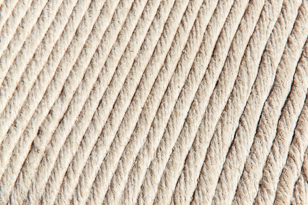 Premium Photo  White rope in rows as a coating on the floor