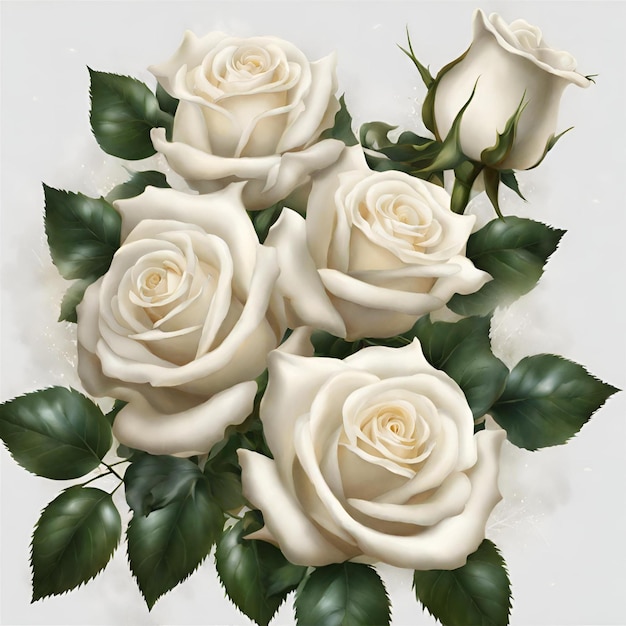 white rose background