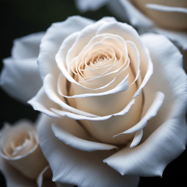 white rose flowers close up shot 100 mm shot with bokeh background