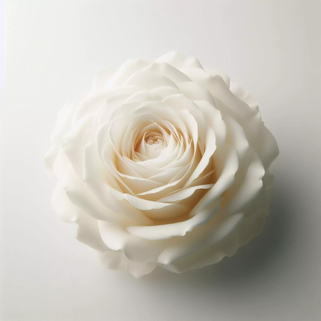 white rose on white background close up