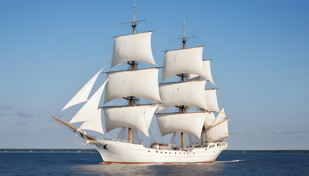 a white sailing ship