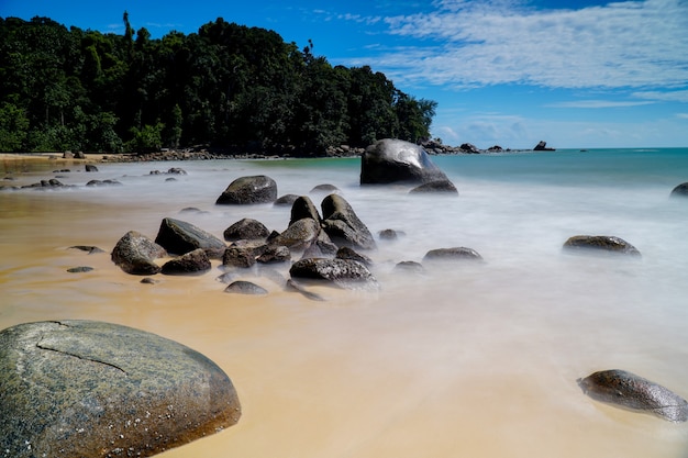 White sand beach at khaolak ,Phuket ,Thailand