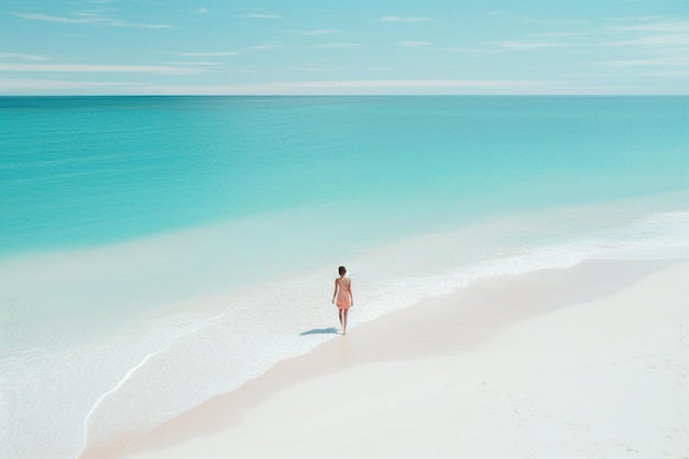 White sand beach mobile phone wallpaper drone shot