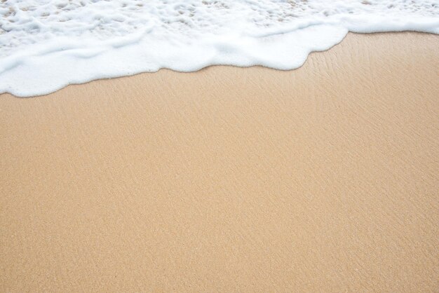 Photo white sand on beach