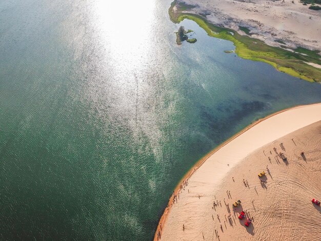 Photo white sand dunes - bau sen bau trang its one of best destinations in binh thuan vietnam