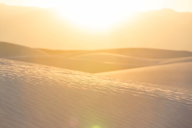 Foto dune di sabbia bianca