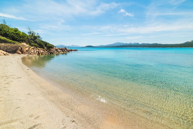 White sand in La Celvia beach