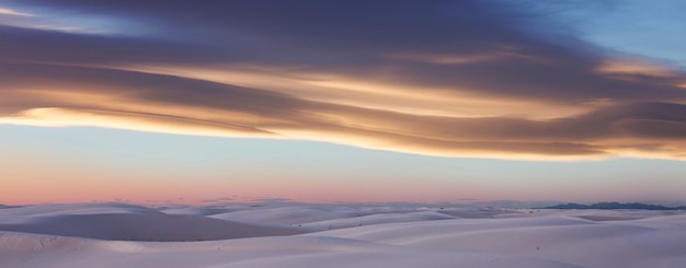 White Sands Dunes in New Mexico, VS.