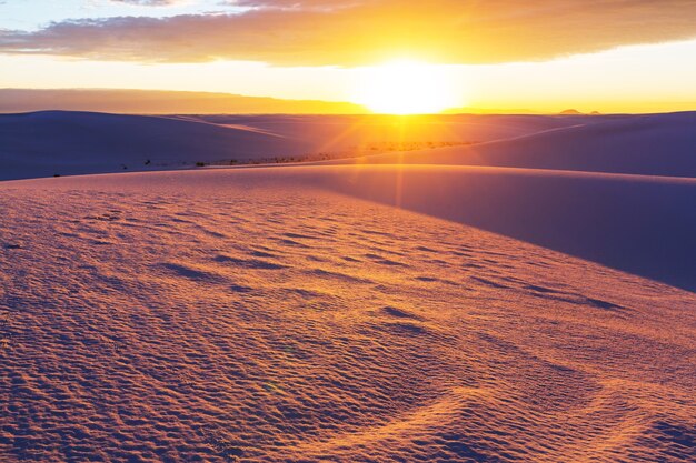 Foto parco di white sands negli stati uniti