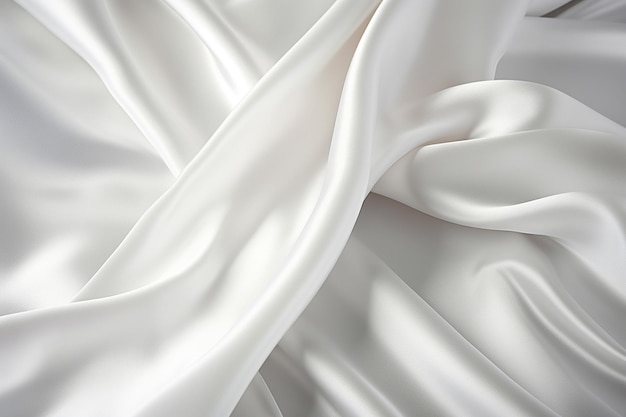 Photo white satin charmeuse fabric texture